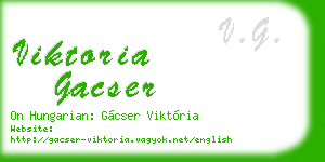 viktoria gacser business card
